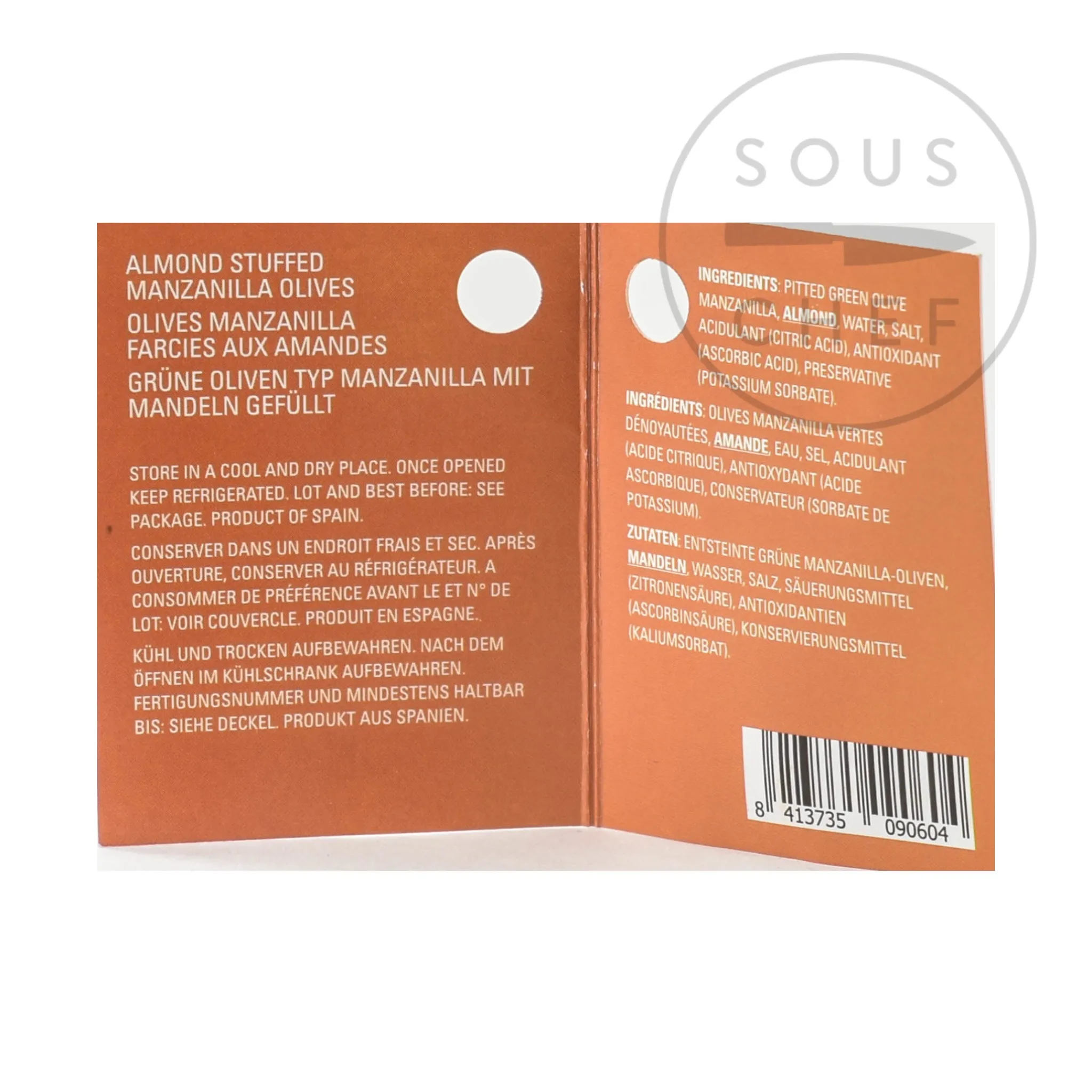 Ole Olives Manzanilla Olives Stuffed with Almond, 580g