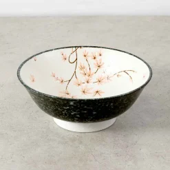 Kiji Stoneware & Ceramics Maple Leaf Ramen Bowl, 21cm Clearance