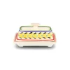 Gorky Pottery Mexican Hand Painted Butter Dish, 18.5x10cm Hot