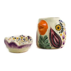 Gorky Pottery Mexican Hand Painted Rooster Sugar Bowl Online