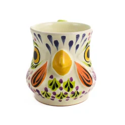 Gorky Pottery Mexican Hand Painted Rooster Mug with Green Detail Best