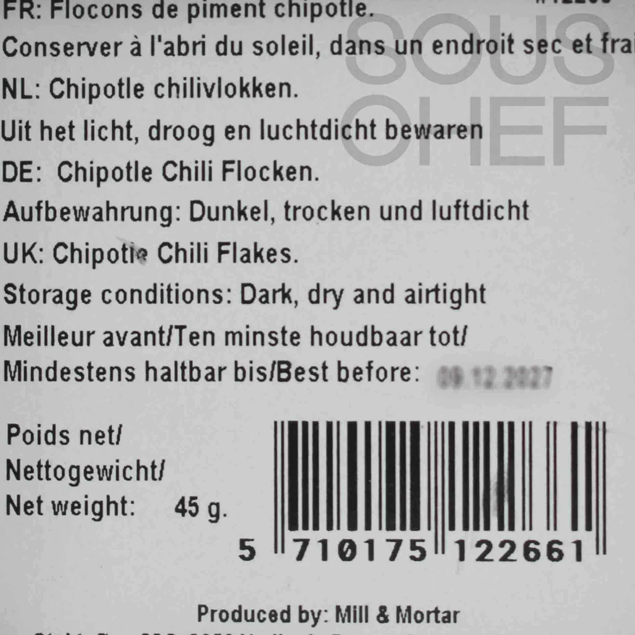 Mill & Mortar Chipotle Chilli Flakes, 45g Online