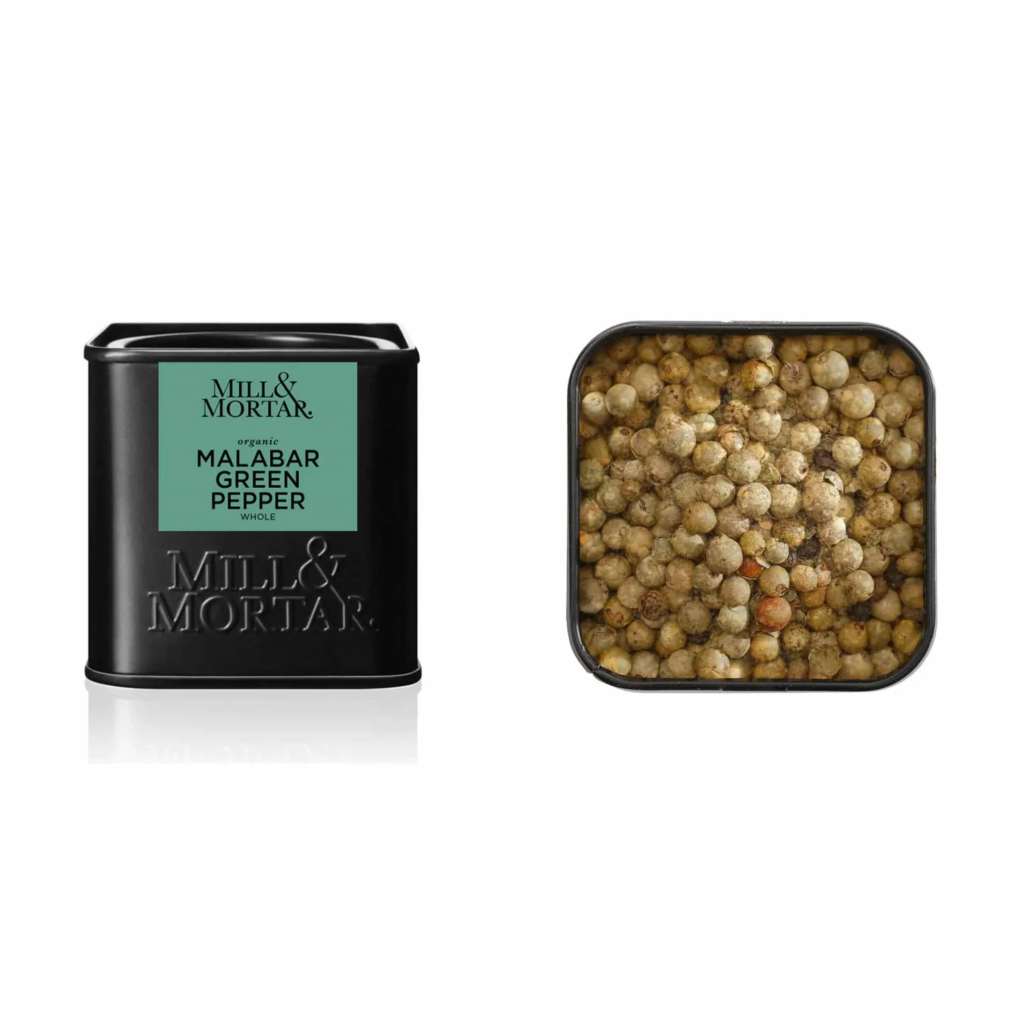 Mill & Mortar Organic Malabar Green Peppercorn, 25g Clearance