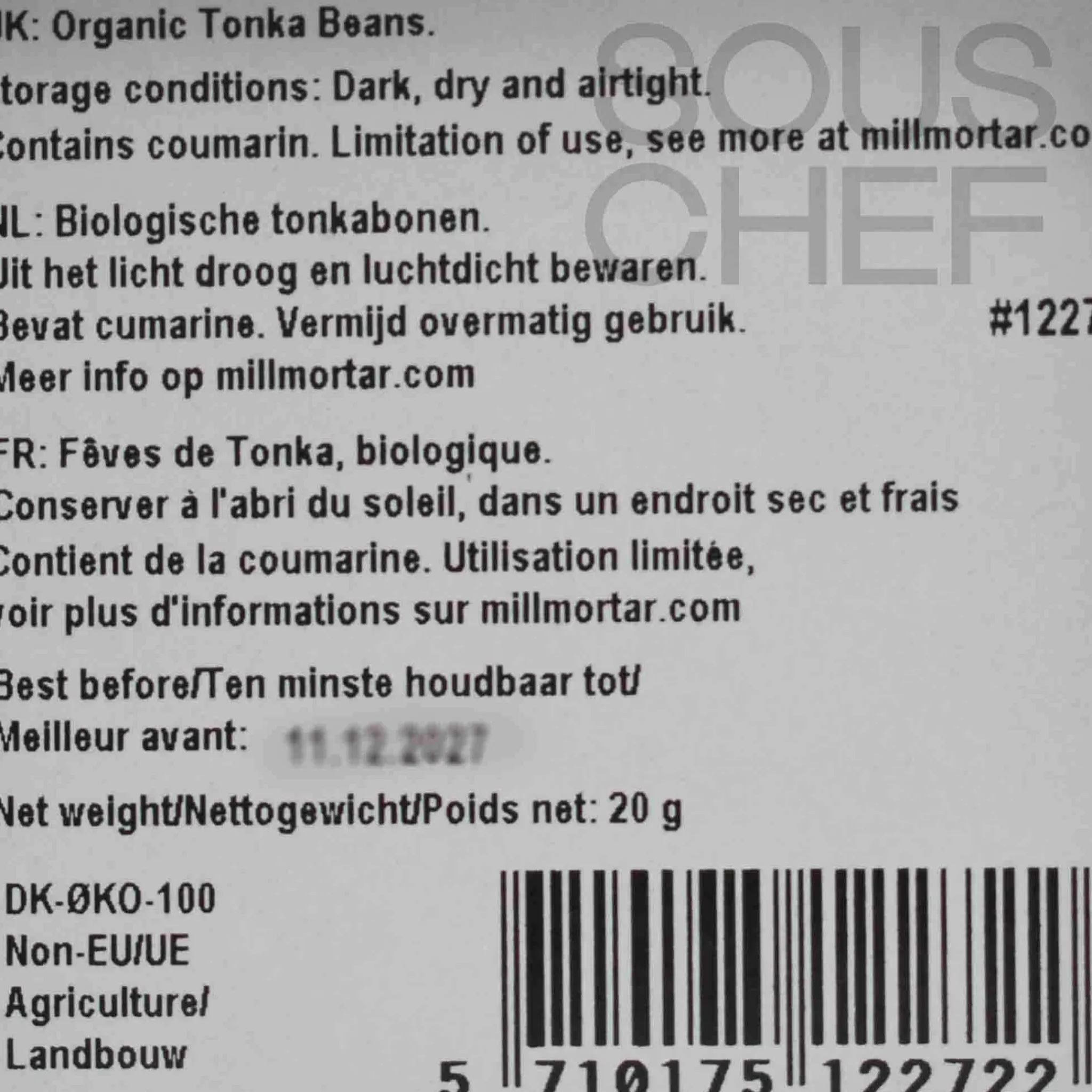 Mill & Mortar Organic Tonka Beans, 20g Best