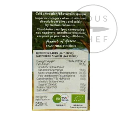 Mitira Lesvos Organic Extra Virgin Olive Oil Tin