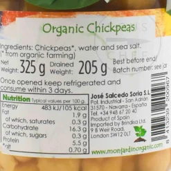 Monjardín Monjardin Organic Chickpeas, 325g Outlet