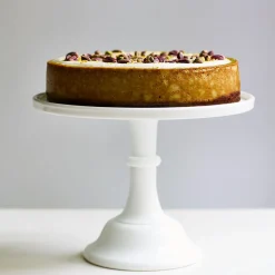 Mosser Glass White Milk Glass Cake Stand Best