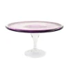 Alessandro Coppola Murano Glass Amethyst Cake Stand, 25cm Outlet
