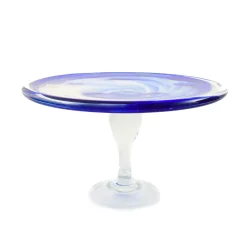 Alessandro Coppola Murano Glass Blue Cake Stand, 25cm Online