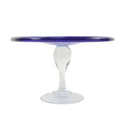 Alessandro Coppola Murano Glass Blue Cake Stand, 25cm Online
