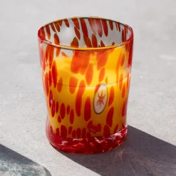 Alessandro Coppola Murano Glass Tumbler, Orange Clearance