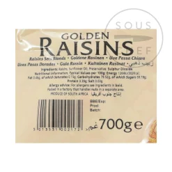 Natco Golden Raisins, 700g Hot