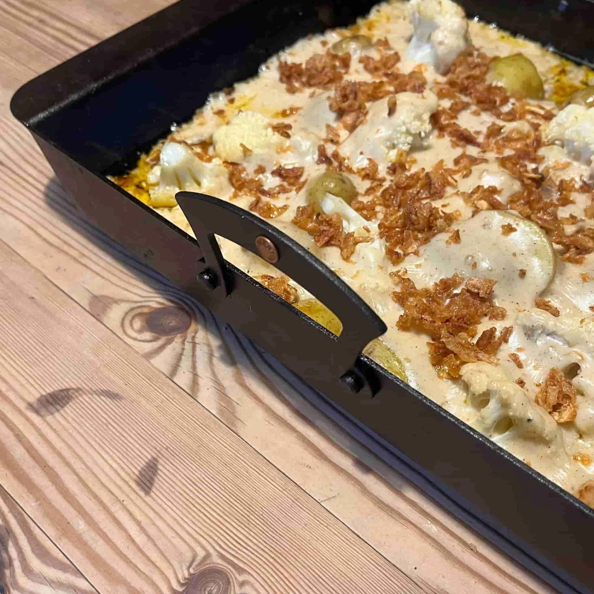 Netherton Foundry Spun Iron Roasting Tray, 22x24cm Clearance