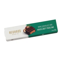 Neuhaus Dark Chocolate Hazelnut Praline Bar, 50g Clearance