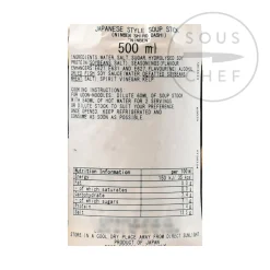 Ninben Shiro Dashi - Bonito Soup Stock, 500ml