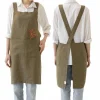 Linen Tales Olive Crossback Linen Apron Discount