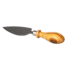 Naturally Med Olive Wood Cheese Knife, 17.5cm New