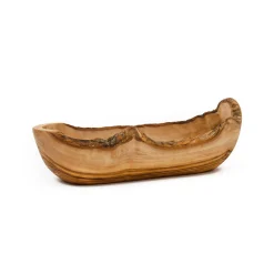 Naturally Med Olive Wood Rustic Serving Bowl, 27cm Sale