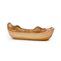 Naturally Med Olive Wood Rustic Serving Bowl, 27cm Sale