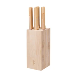 Opinel Beechwood Knife Block, 5 Slot New