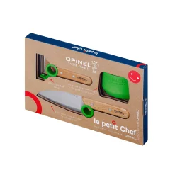Opinel Green Le Petit Chef 3 Piece Children's Knife Set Best