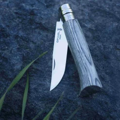 Opinel Grey Birch Sandvik Folding Knife Clearance