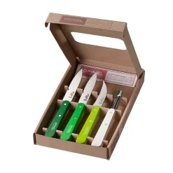 Opinel Kitchen Essentials 4 Knife Set - Greens New
