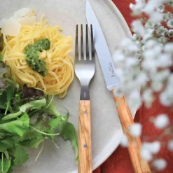 Opinel La Table Au Soleil 8 Piece Olive Wood Handle Cutlery Set