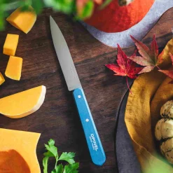 Opinel No 112 Blue Beechwood Handle Paring Knife, 10cm New