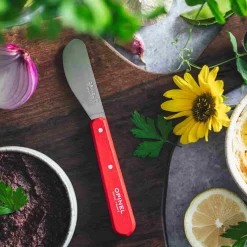 Opinel No 117 Red Beechwood Handle Spreading Knife, 6cm Clearance