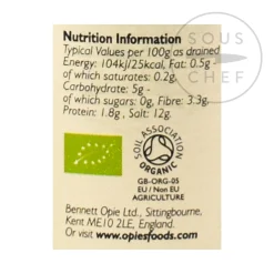 Opies Organic Capers, 180g New