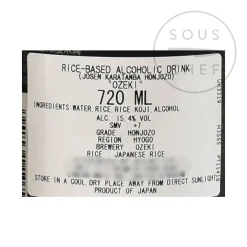 Ozeki Karatamba Sake, 720ml Discount