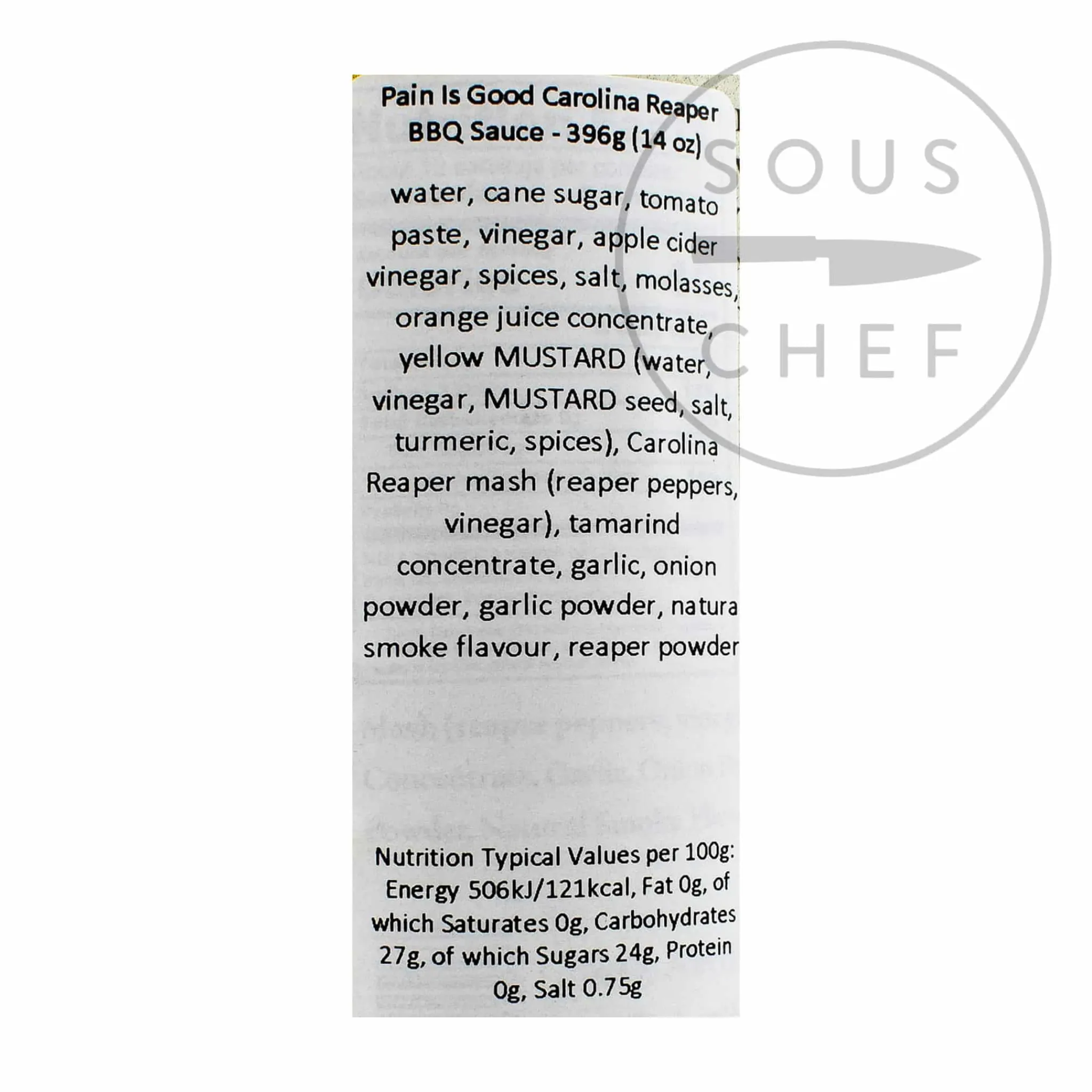 Pain is Good Carolina Reaper BBQ Sauce, 396g Hot