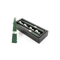 Kiji Stoneware & Ceramics Panda Chopstick & Rest Set - 4 Pairs Clearance