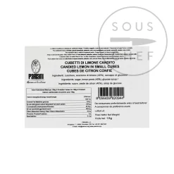 Pariani Candied Lemon In Small Cubes, 1kg