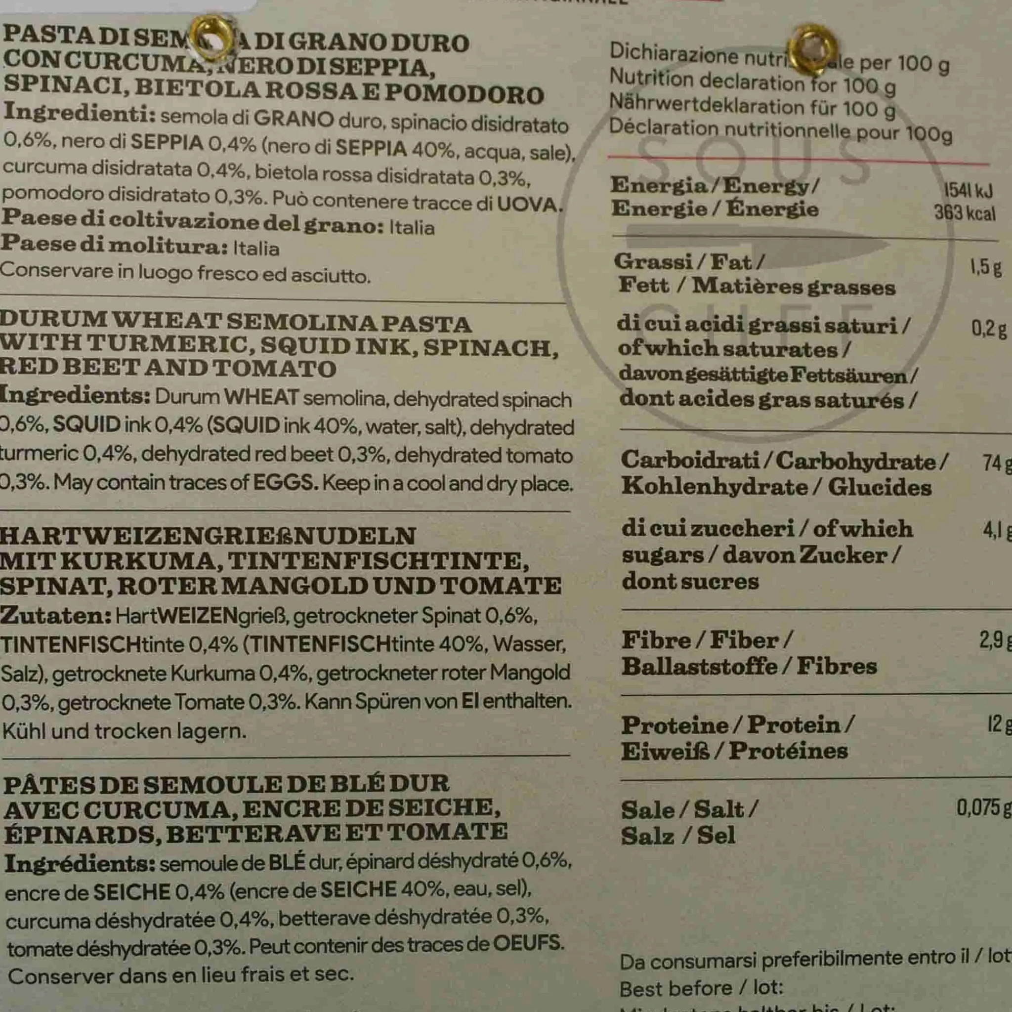 L'Antica Madia Pasta L'Antica Multicolour Pasta Maccheroni, 500g Hot