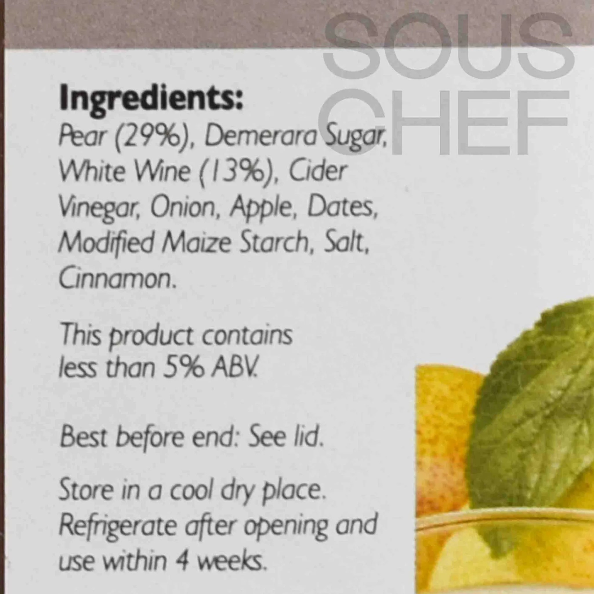 Opies Pear Chutney with White Wine, 1.2kg