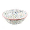 Kapka Pink Dot Enamel Large Salad Bowl, 32cm Best