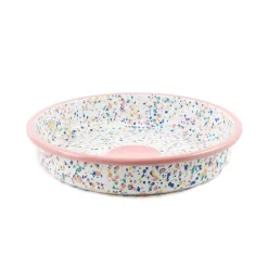 Kapka Pink Dot Enamel Round Roasting & Serving Dish, 28cm Online