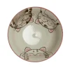 Kiji Stoneware & Ceramics Pink Lucky Cat Japanese Ramen Bowl, 21cm Best