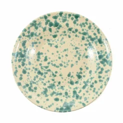 Puglia Handmade Puglia Aquamarine Splatter Pasta Bowl, 29cm Hot