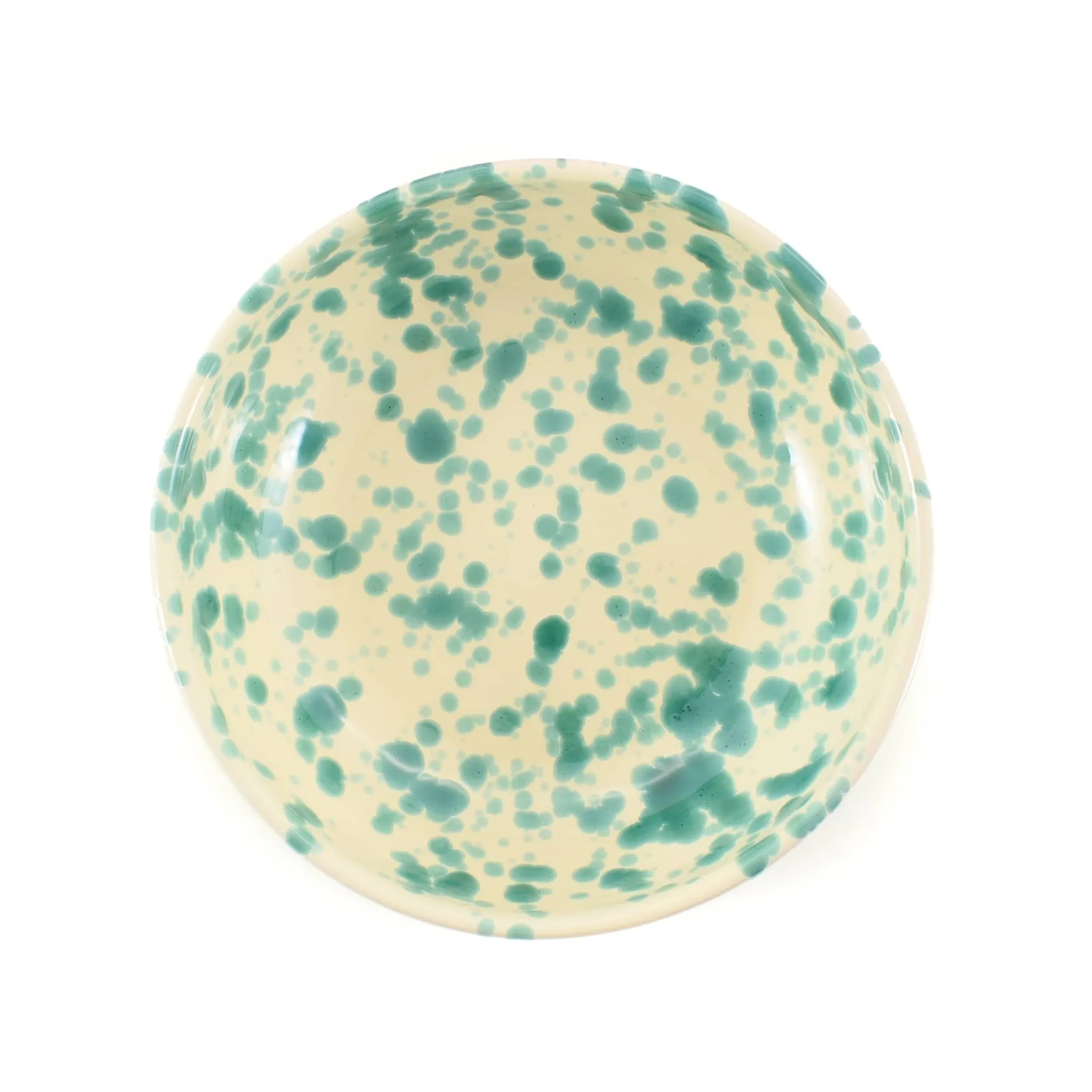 Puglia Handmade Puglia Aquamarine Splatter Bowl, 19cm Best