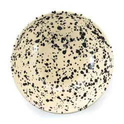Puglia Handmade Puglia Black Splatter Large Salad Bowl, 28cm Best
