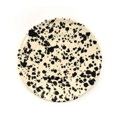 Puglia Handmade Puglia Black Splatter Side Plate, 19cm Online