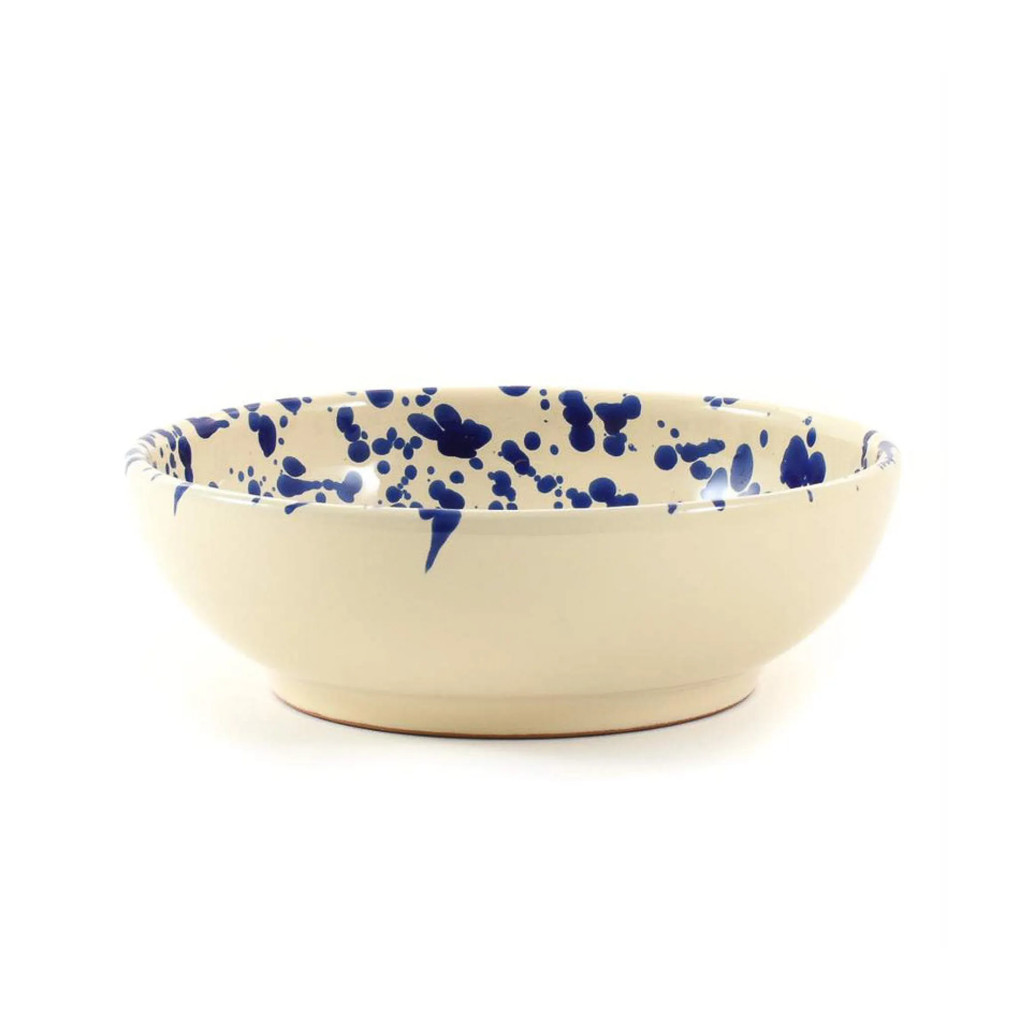 Puglia Handmade Puglia Blue Splatter Bowl, 19cm Hot