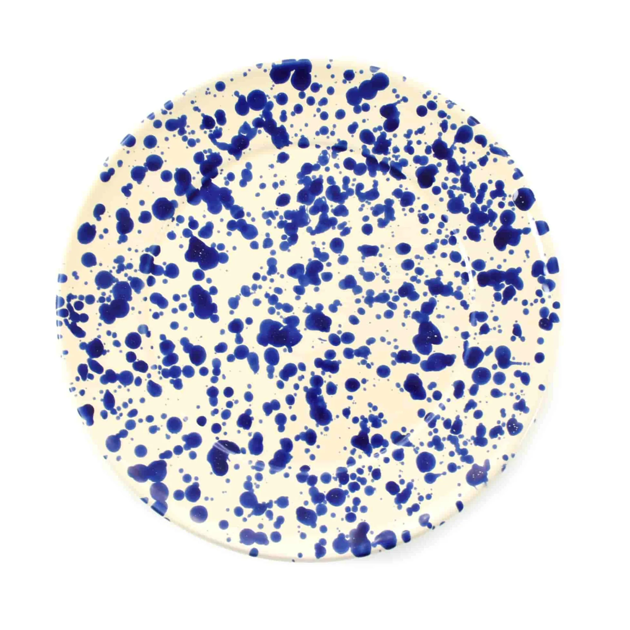 Puglia Handmade Puglia Blue Splatter Dinner Plate, 27cm Best