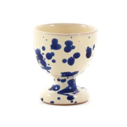 Puglia Handmade Puglia Blue Splatter Egg Cup Clearance