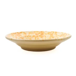 Puglia Handmade Puglia Dark Yellow Splatter Pasta Bowl, 29cm Online