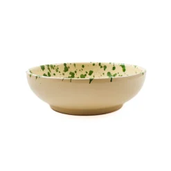 Puglia Handmade Puglia Green Splatter Bowl, 19cm Online