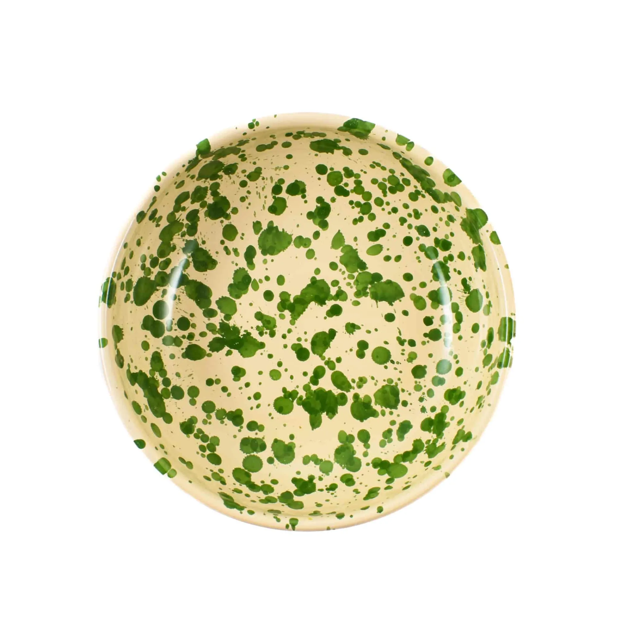 Puglia Handmade Puglia Green Splatter Bowl, 19cm Online